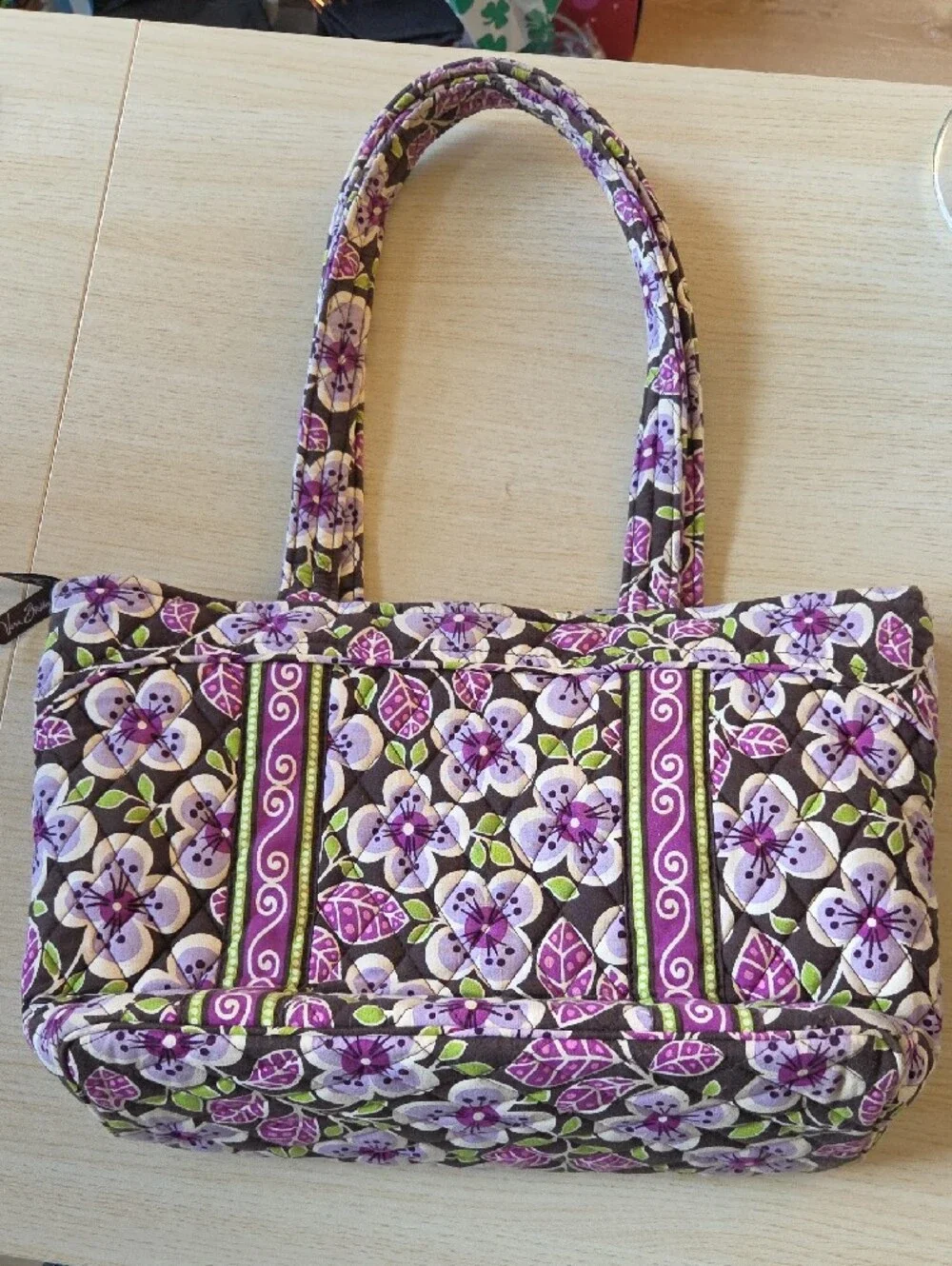 Vera Bradley Purple Floral Tote Bag